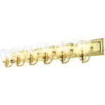 17076-02 6 Light Polished Brass Vanity Sconce-Lighting LumensWall Sconces