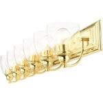 17076-02 6 Light Polished Brass Vanity Sconce-Lighting LumensWall Sconces