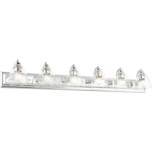 17076-05 6 Light Polished Chrome Vanity Sconce-Lighting LumensWall Sconces