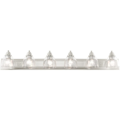 17076-91 6 Light Brushed Nickel Vanity Sconce-Lighting LumensWall Sconces