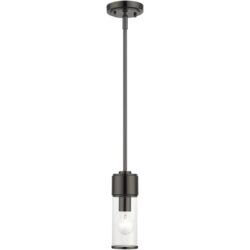 17140-46 1 Light Black Chrome Mini Pendant-Lighting LumensPendant Lights