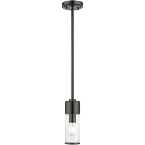 17140-46 1 Light Black Chrome Mini Pendant-Lighting LumensPendant Lights