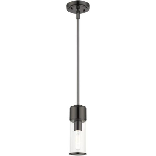 17140-46 1 Light Black Chrome Mini Pendant-Lighting LumensPendant Lights