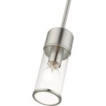 17140-91 1 Light Brushed Nickel Mini Pendant-Lighting LumensPendant Lights