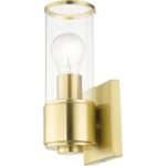 17141-12 1 Light Satin Brass ADA Sconce-Lighting LumensWall Sconces