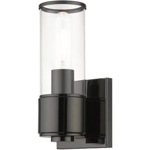 17141-46 1 Light Black Chrome ADA Sconce-Lighting LumensWall Sconces