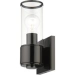 17141-46 1 Light Black Chrome ADA Sconce-Lighting LumensWall Sconces