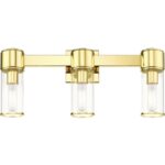 17143-02 3 Light Polished Brass Vanity Sconce-Lighting LumensWall Sconces