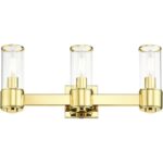 17143-02 3 Light Polished Brass Vanity Sconce-Lighting LumensWall Sconces