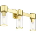 17143-02 3 Light Polished Brass Vanity Sconce-Lighting LumensWall Sconces