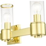 17143-02 3 Light Polished Brass Vanity Sconce-Lighting LumensWall Sconces