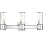 17143-05 3 Light Polished Chrome Vanity Sconce-Lighting LumensWall Sconces