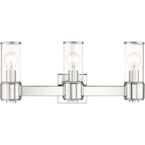 17143-05 3 Light Polished Chrome Vanity Sconce-Lighting LumensWall Sconces