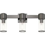 17143-46 3 Light Black Chrome Vanity Sconce-Lighting LumensWall Sconces