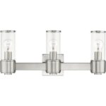 17143-91 3 Light Brushed Nickel Vanity Sconce-Lighting LumensWall Sconces