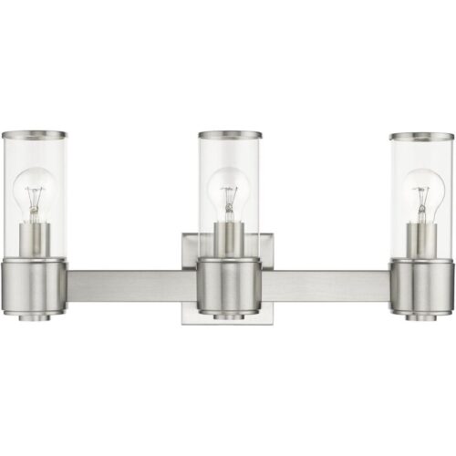 17143-91 3 Light Brushed Nickel Vanity Sconce-Lighting LumensWall Sconces