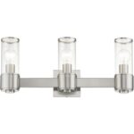 17143-91 3 Light Brushed Nickel Vanity Sconce-Lighting LumensWall Sconces