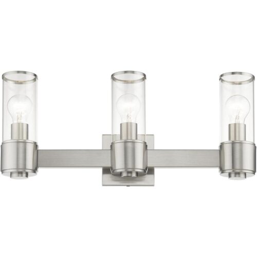 17143-91 3 Light Brushed Nickel Vanity Sconce-Lighting LumensWall Sconces