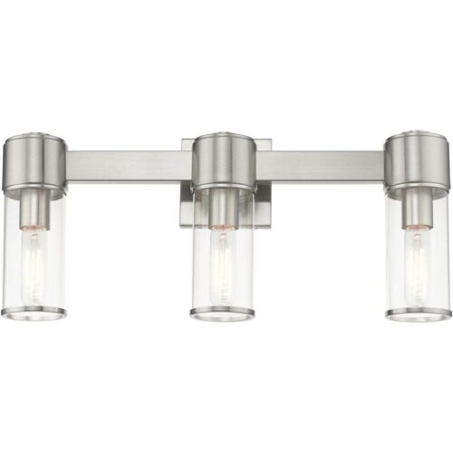 17143-91 3 Light Brushed Nickel Vanity Sconce-Lighting LumensWall Sconces