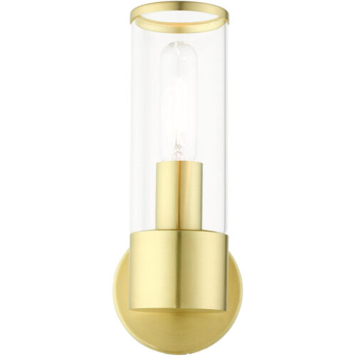 17281-12 1 Light Satin Brass ADA Single Sconce-Lighting LumensWall Sconces