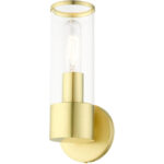 17281-12 1 Light Satin Brass ADA Single Sconce-Lighting LumensWall Sconces