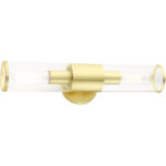 17282-12 2 Light Satin Brass ADA Vanity Sconce-Lighting LumensWall Sconces