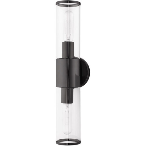 17282-46 2 Light Black Chrome ADA Vanity Sconce-Lighting LumensWall Sconces