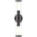 17282-46 2 Light Black Chrome ADA Vanity Sconce-Lighting LumensWall Sconces