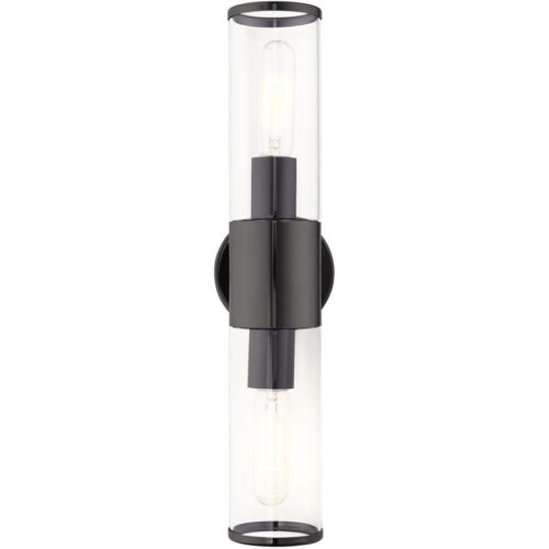 17282-46 2 Light Black Chrome ADA Vanity Sconce-Lighting LumensWall Sconces