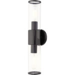 17282-46 2 Light Black Chrome ADA Vanity Sconce-Lighting LumensWall Sconces