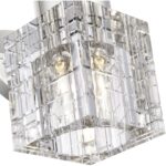 17371-35 1 Light Polished Nickel Crystal Single Sconce-Lighting LumensWall Sconces