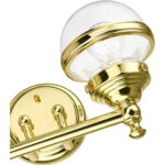 17412-02 2 Light Polished Brass Vanity Sconce-Lighting LumensWall Sconces