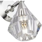 17811-35 1 Light Polished Nickel Crystal Single Sconce-Lighting LumensWall Sconces