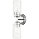 18082-05 2 Light Polished Chrome Vanity Sconce-Lighting LumensWall Sconces