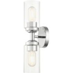 18082-05 2 Light Polished Chrome Vanity Sconce-Lighting LumensWall Sconces