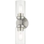 18082-91 2 Light Brushed Nickel Vanity Sconce-Lighting LumensWall Sconces