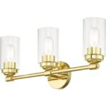 18083-02 3 Light Polished Brass Vanity Sconce-Lighting LumensWall Sconces