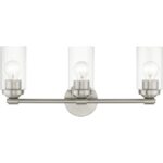 18083-91 3 Light Brushed Nickel Vanity Sconce-Lighting LumensWall Sconces