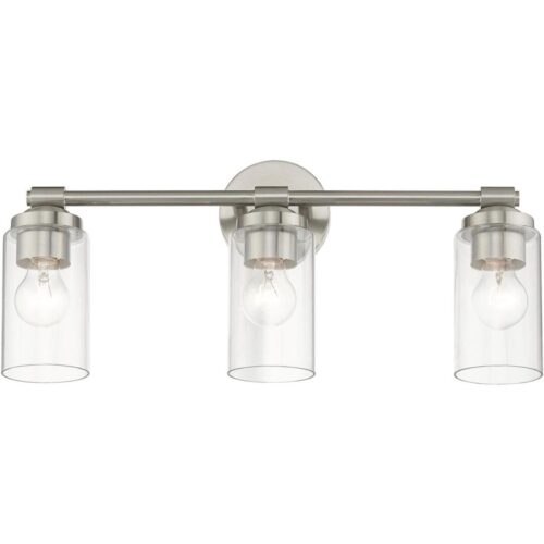 18083-91 3 Light Brushed Nickel Vanity Sconce-Lighting LumensWall Sconces