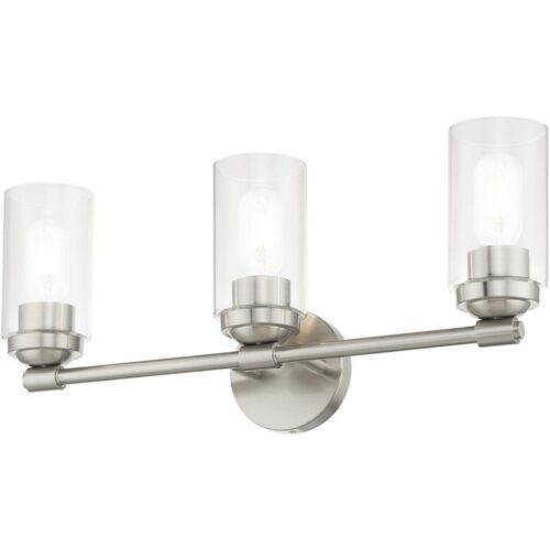 18083-91 3 Light Brushed Nickel Vanity Sconce-Lighting LumensWall Sconces