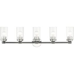 18085-05 5 Light Polished Chrome Large Vanity Sconce-Lighting LumensWall Sconces