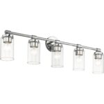 18085-05 5 Light Polished Chrome Large Vanity Sconce-Lighting LumensWall Sconces