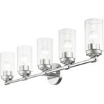 18085-05 5 Light Polished Chrome Large Vanity Sconce-Lighting LumensWall Sconces