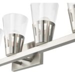 18175-91 5 Light Brushed Nickel Large Vanity Sconce-Lighting LumensWall Sconces