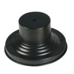 2001-04 Black Outdoor Pier Mount Adapter-Lighting LumensPier mount adapter