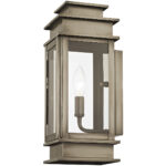 5.5 inch 1 Light VPW Outdoor Wall Lantern with Clear Glass Shade-Lighting LumensLantern