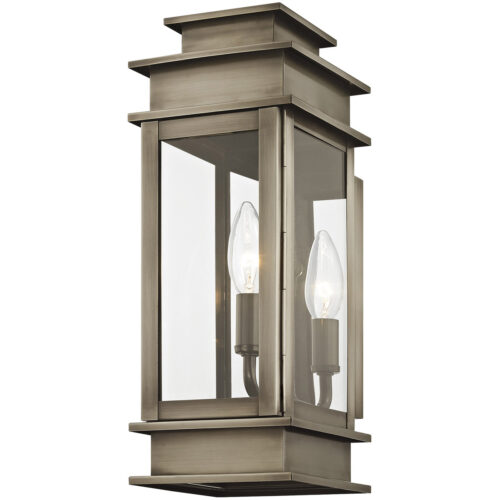 5.5 inch 1 Light VPW Outdoor Wall Lantern with Clear Glass Shade-Lighting LumensLantern