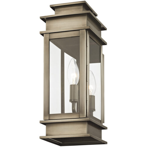 5.5 inch 1 Light VPW Outdoor Wall Lantern with Clear Glass Shade-Lighting LumensLantern