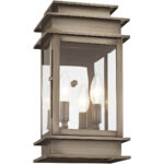 7.5 inch 2 Light VPW Outdoor Wall Lantern with Clear Glass Shade-Lighting LumensLantern