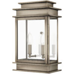 9.5 inch 2 Light VPW Outdoor Wall Lantern with Clear Glass Shade-Lighting LumensLantern